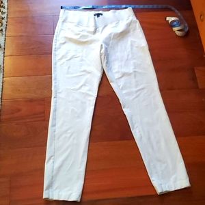 Eileen Fisher cream pull-on pant